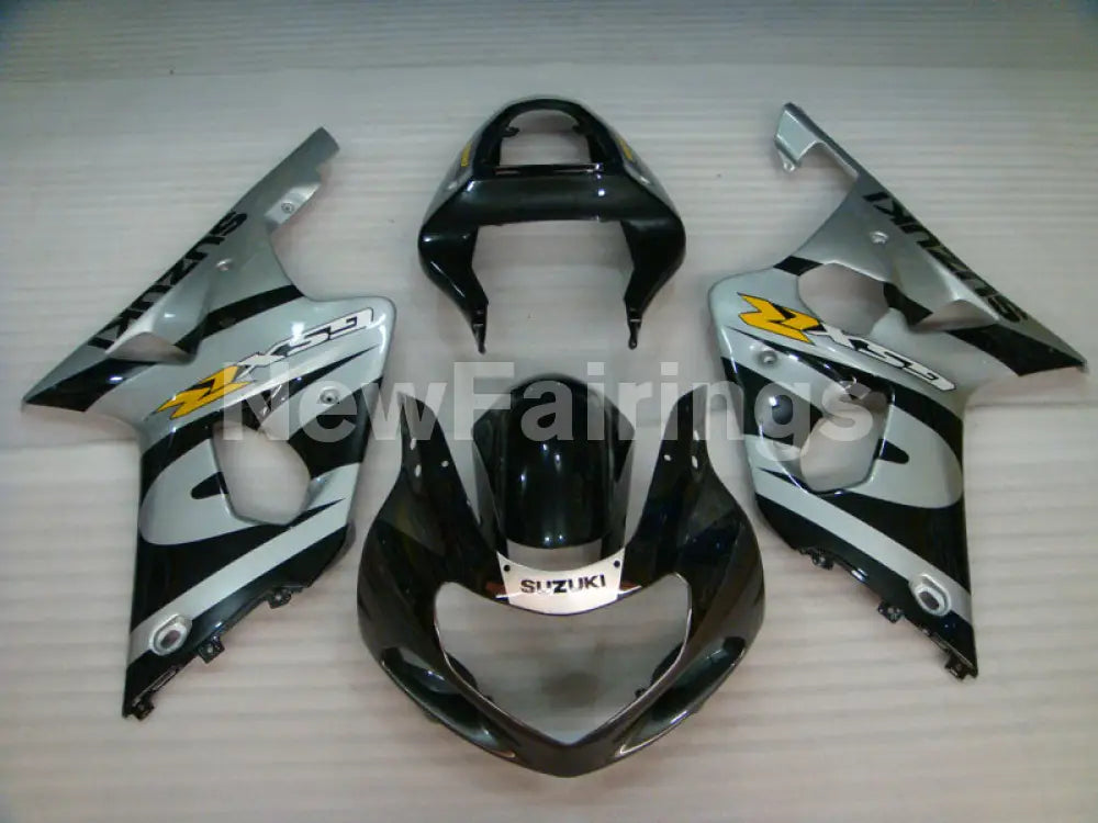 Silver and Black Factory Style - GSX-R1000 00-02 Fairing Kit