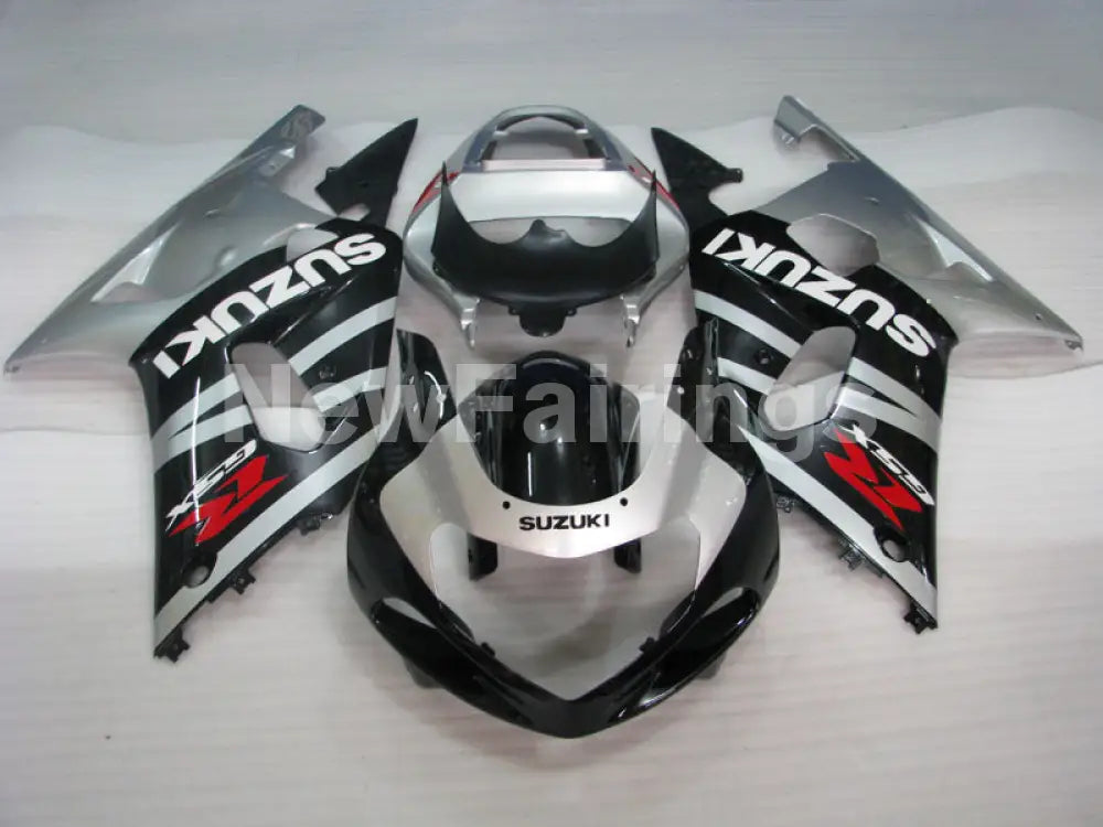 Silver Black Factory Style - GSX-R600 01-03 Fairing Kit