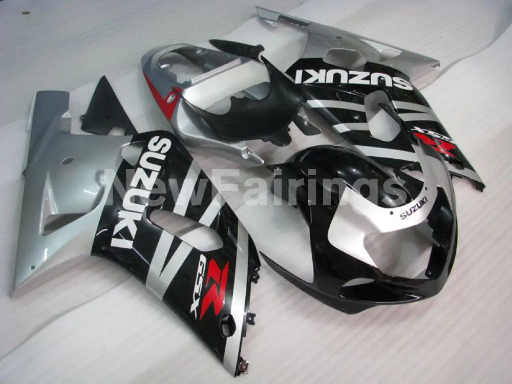 Silver Black Factory Style - GSX-R600 01-03 Fairing Kit