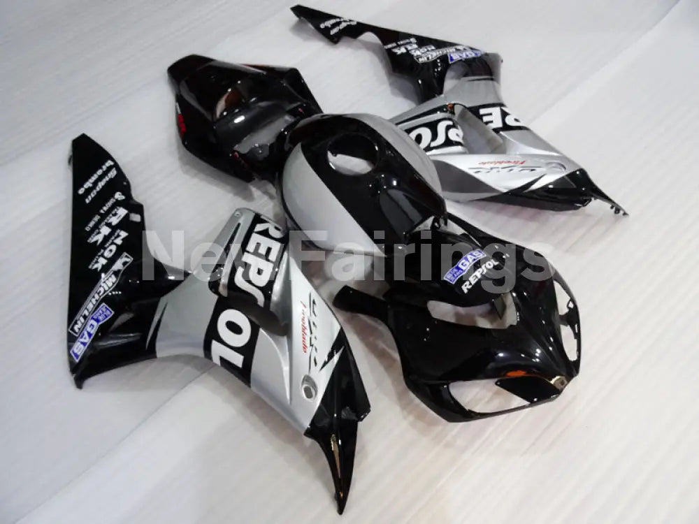 Silver and Black Repsol - CBR1000RR 06-07 Fairing Kit