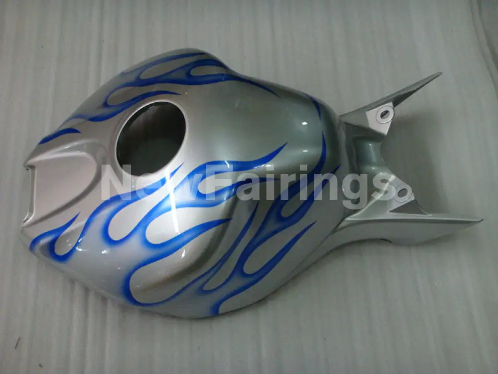 Silver and Blue Flame - CBR1000RR 06-07 Fairing Kit