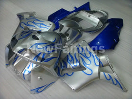 Silver and Blue Flame - CBR600RR 05-06 Fairing Kit