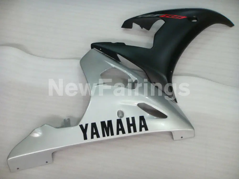 Silver Matte Black Factory Style - YZF-R6 03-04 Fairing Kit