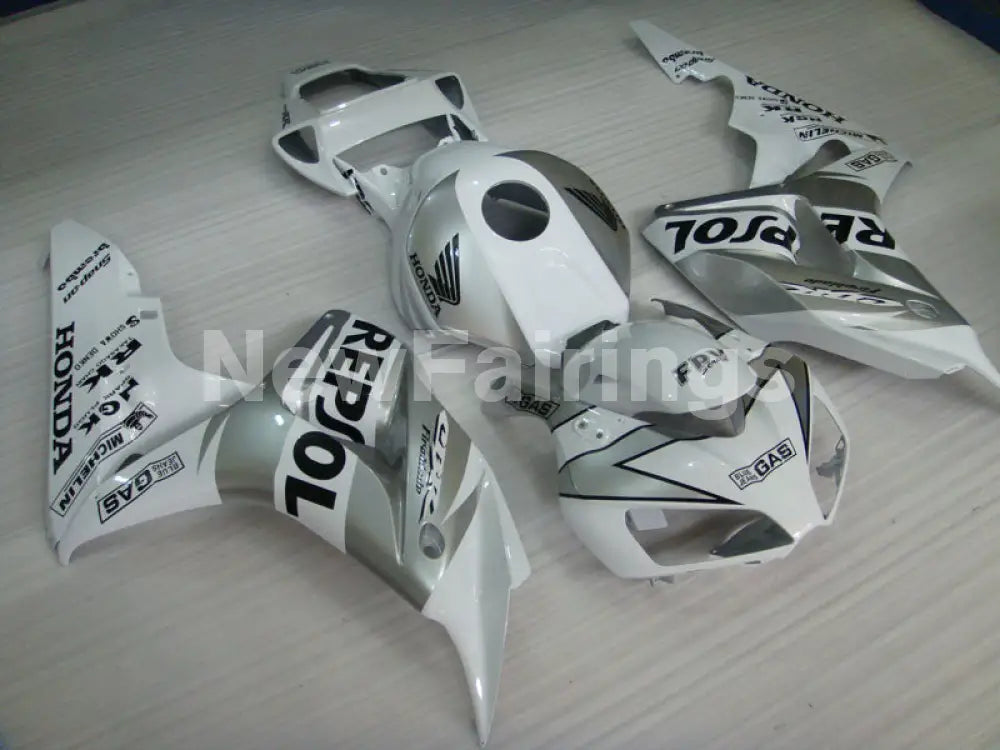 Silver and White Repsol - CBR1000RR 06-07 Fairing Kit