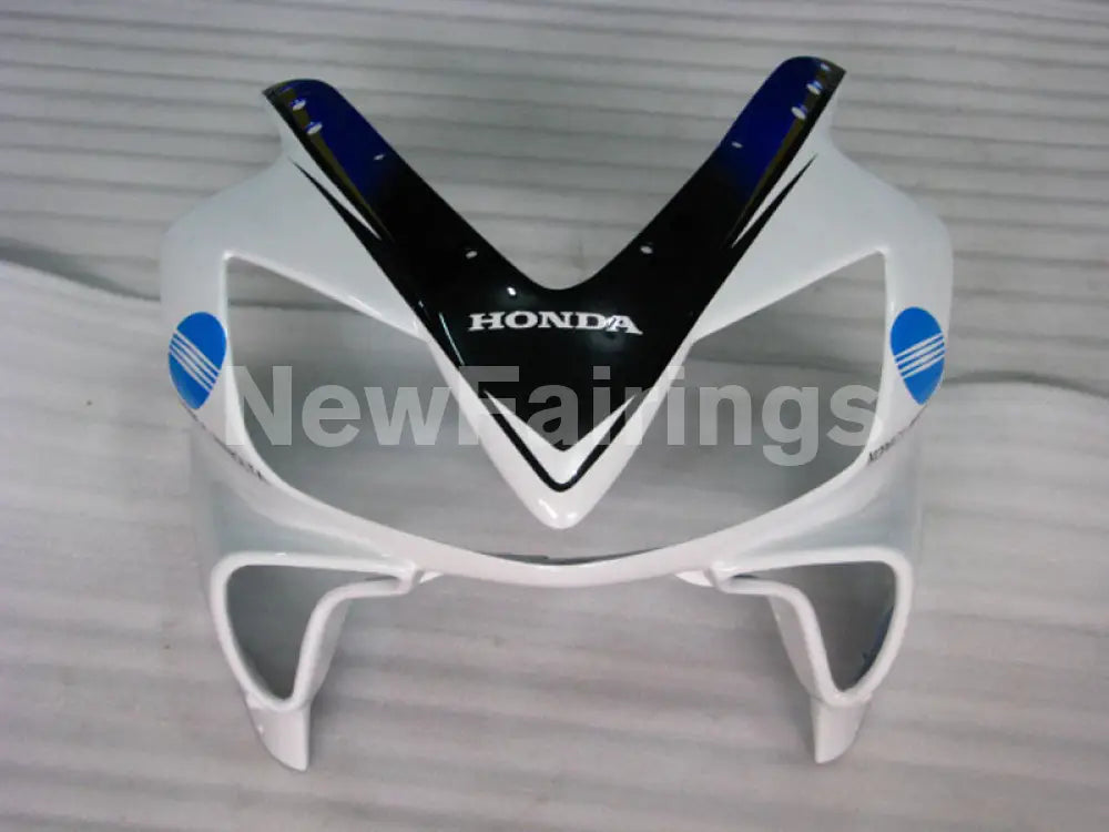 White and Black Blue Konica Minolta - CBR600 F4i 01-03 Fairing Kit