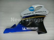 Cargar imagen en el visor de la galería, White and Black Blue Konica Minolta - CBR600 F4i 01-03 Fairing Kit