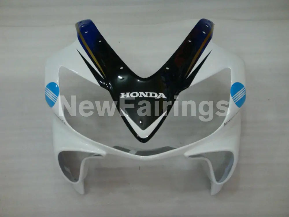 White and Black Blue Konica Minolta - CBR600 F4i 04-06 Fairing Kit