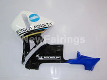 Cargar imagen en el visor de la galería, White and Black Blue Konica Minolta - CBR600RR 03-04 Fairing Kit