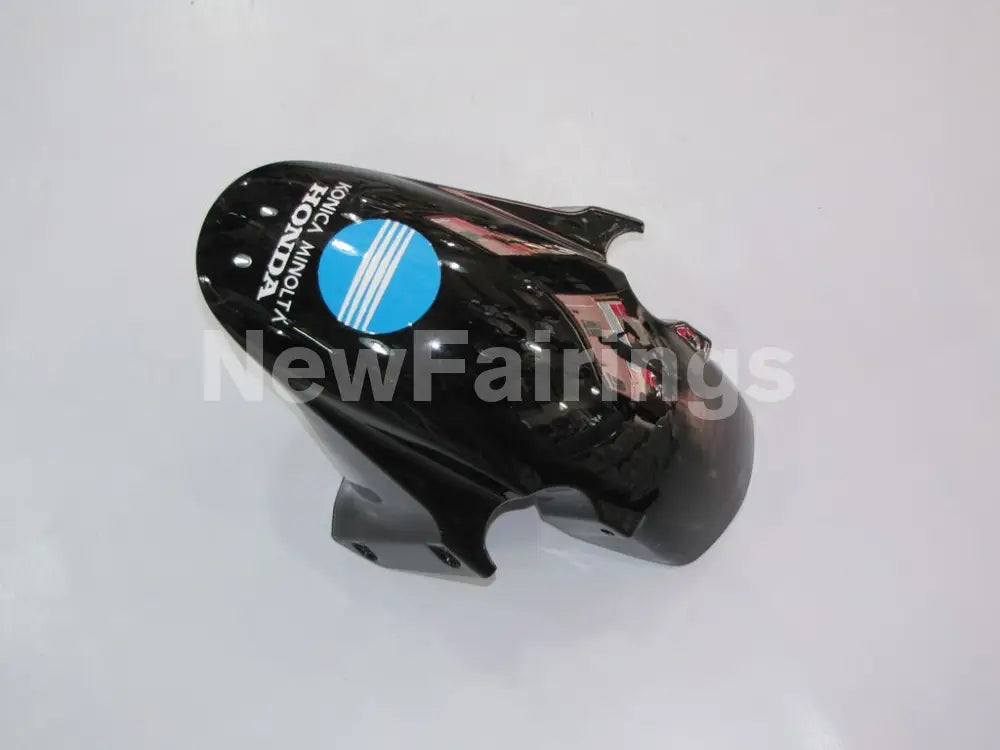 White and Black Blue Konica Minolta - CBR600RR 03-04 Fairing Kit