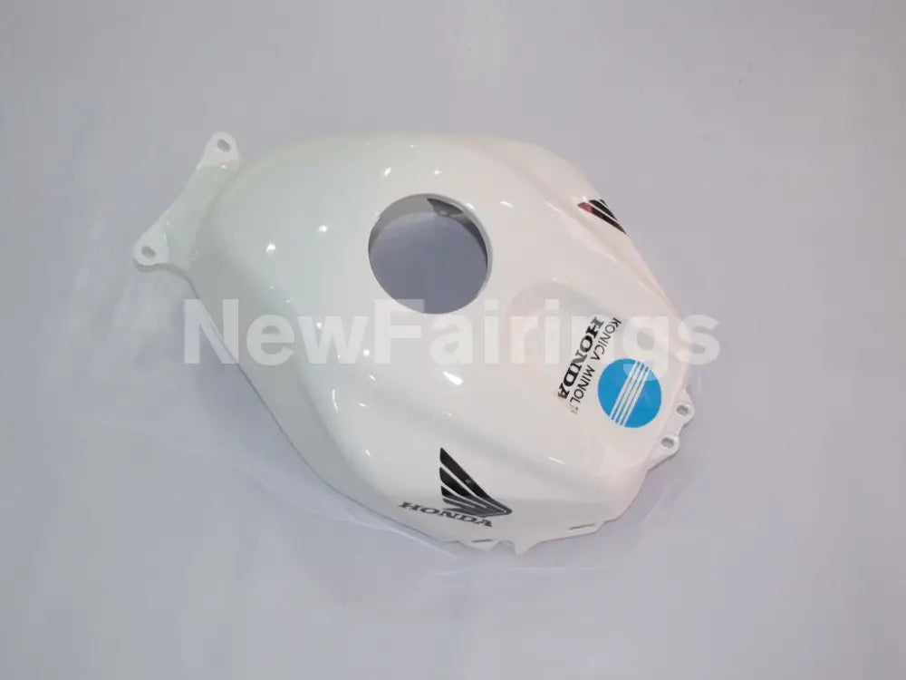 White and Black Blue Konica Minolta - CBR600RR 03-04 Fairing Kit