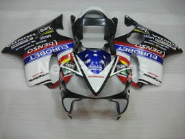 White and Black Blue Lee - CBR600 F4i 01-03 Fairing Kit