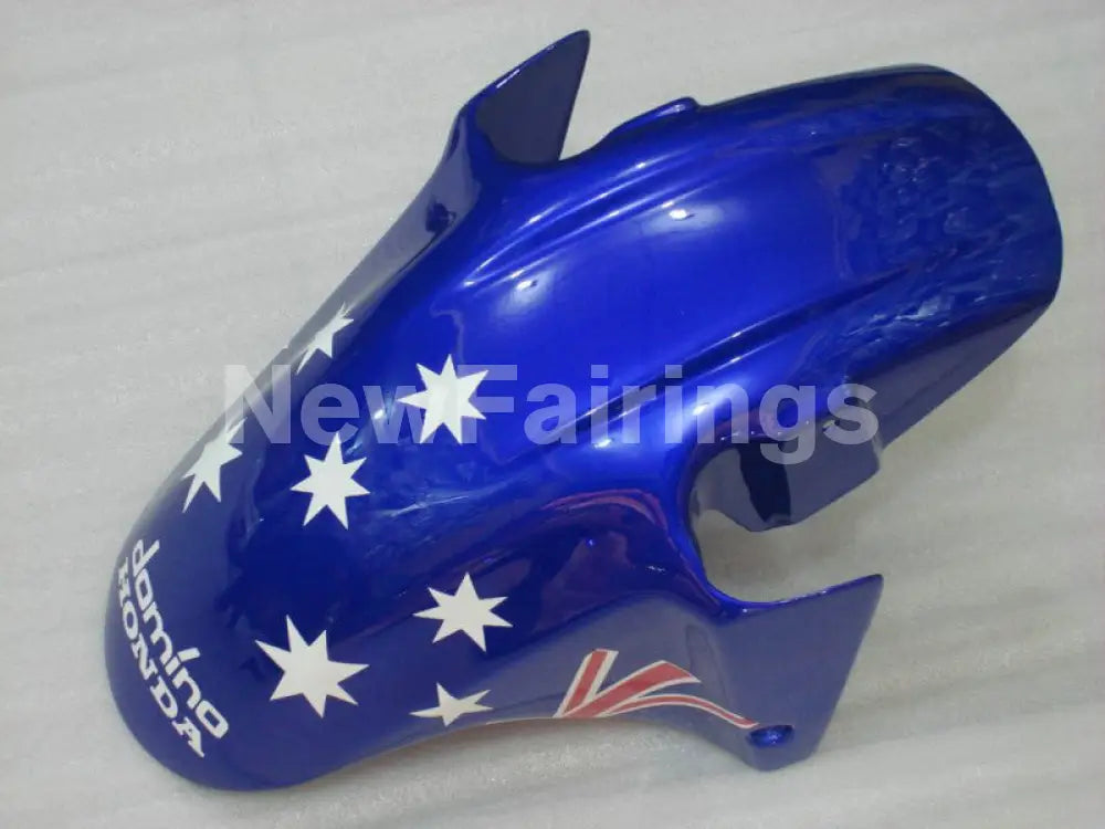 White and Black Blue Lee - CBR600 F4i 01-03 Fairing Kit