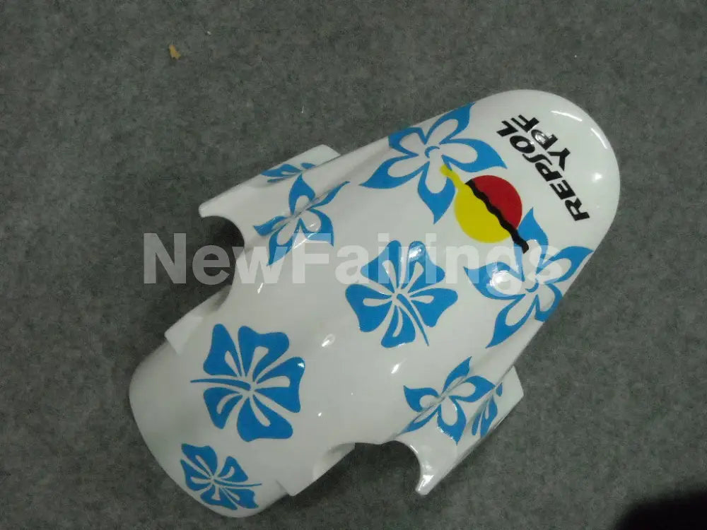 White and Black Blue Nastro Azzurro - CBR600RR 03-04 Fairing Kit