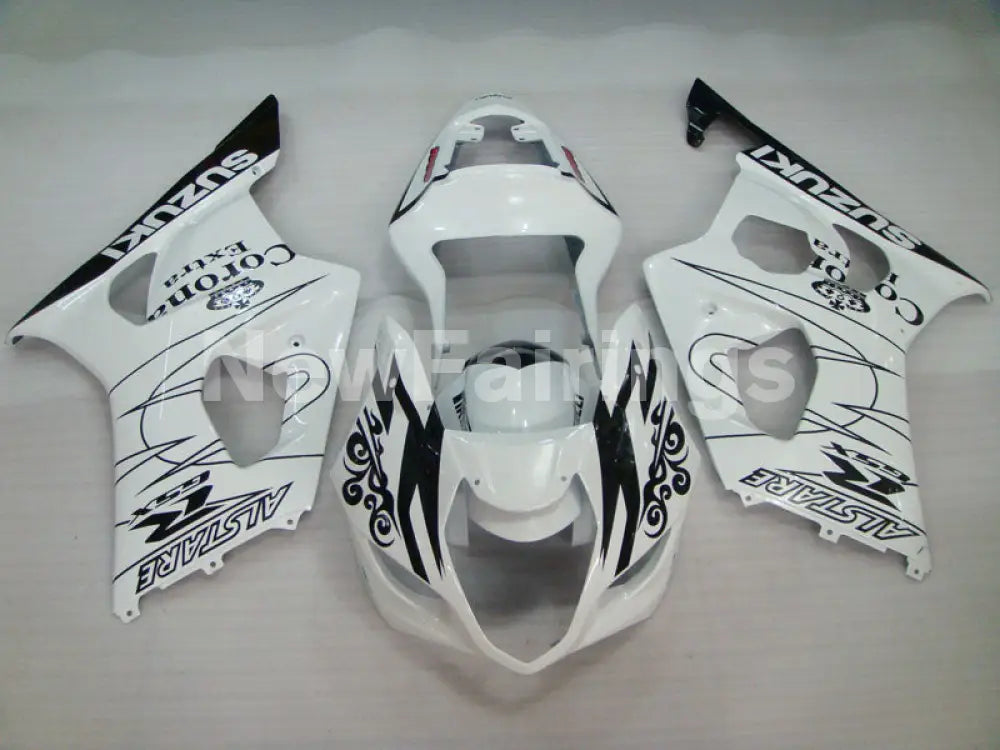 White and Black Corona - GSX-R1000 03-04 Fairing Kit