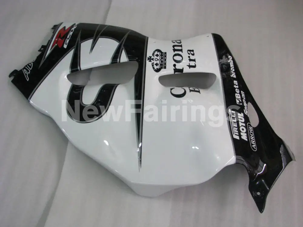 White and Black Corona - GSX1300R Hayabusa 99-07 Fairing Kit