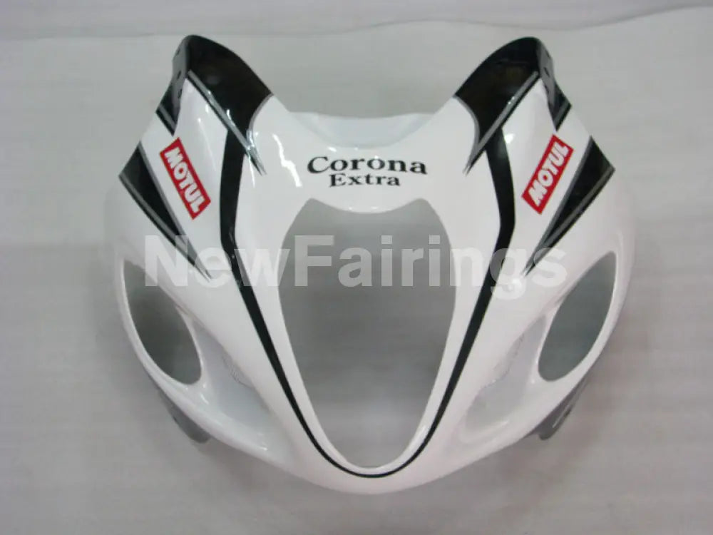 White and Black Corona - GSX1300R Hayabusa 99-07 Fairing Kit