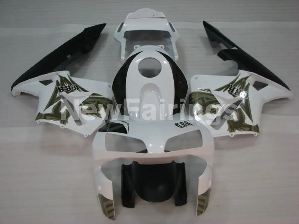 White and Black Factory Style - CBR600RR 03-04 Fairing Kit