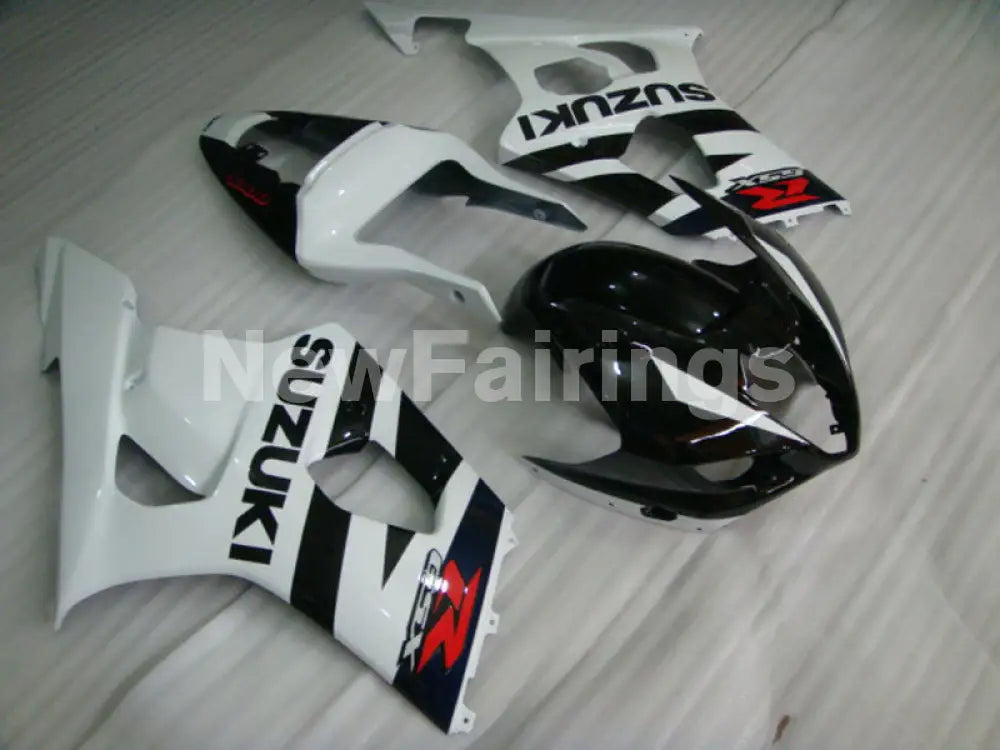 White and Black Factory Style - GSX-R1000 03-04 Fairing Kit