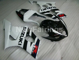 White and Black Factory Style - GSX-R1000 03-04 Fairing Kit