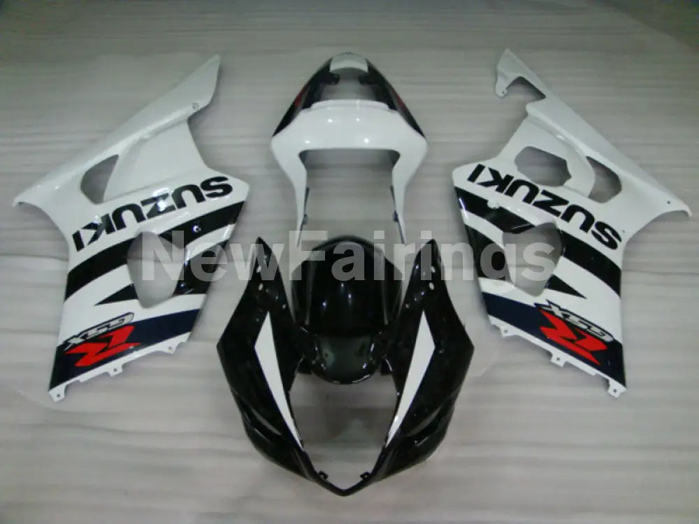 White and Black Factory Style - GSX-R1000 03-04 Fairing Kit
