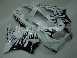 White and Black Flame - CBR 900 RR 94-95 Fairing Kit
