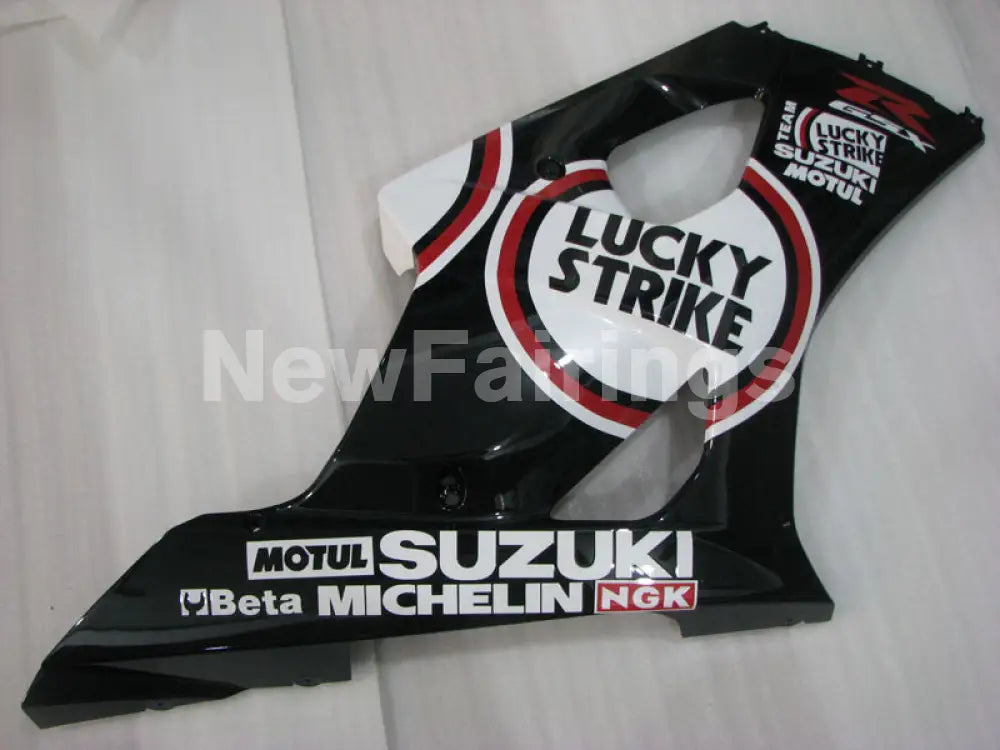 White and Black Lucky Strike - GSX-R1000 03-04 Fairing Kit