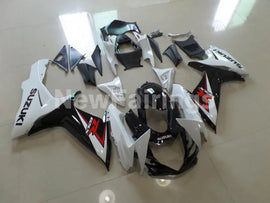 White and Black Red Factory Style - GSX-R750 11-24 Fairing Kit