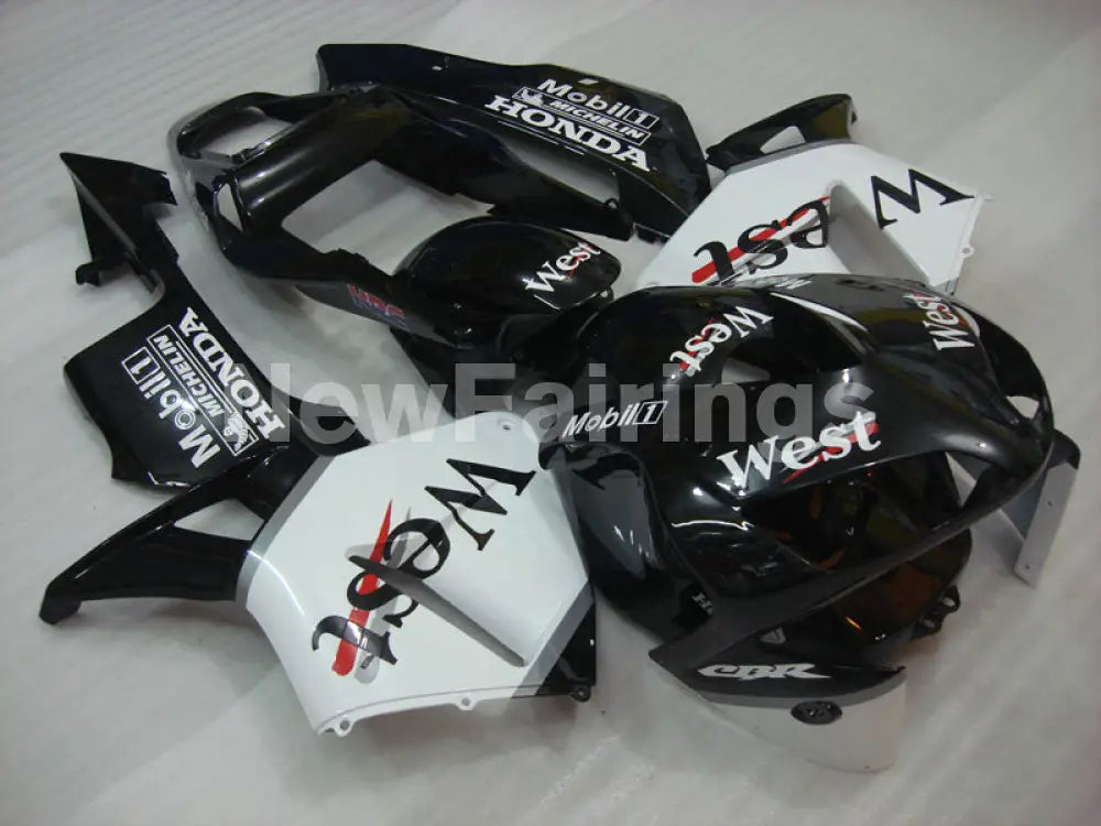 White and Black West - CBR600RR 03-04 Fairing Kit