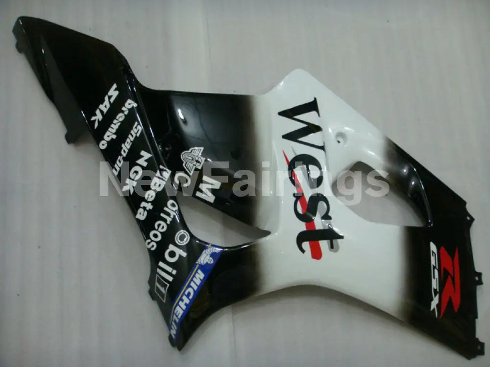 White and Black West - GSX-R1000 03-04 Fairing Kit