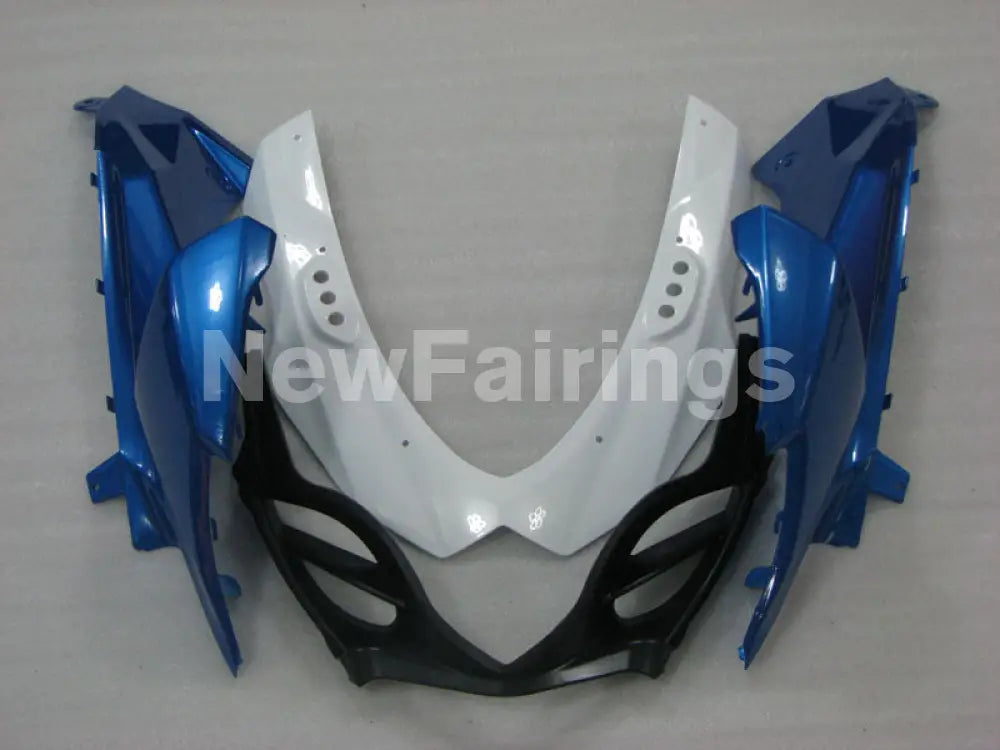 White and Blue Black Factory Style - GSX-R1000 09-16 Fairing Kit