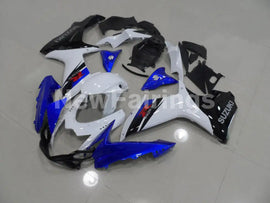 White and Blue Black Factory Style - GSX-R600 11-24 Fairing Kit