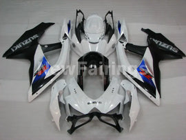 White and Blue Black Factory Style - GSX-R750 08-10 Fairing Kit