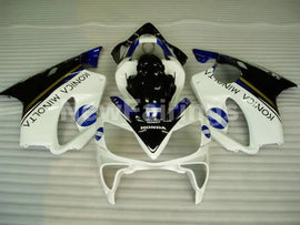 White and Blue Black Konica Minolta - CBR600 F4i 01-03 Fairing Kit