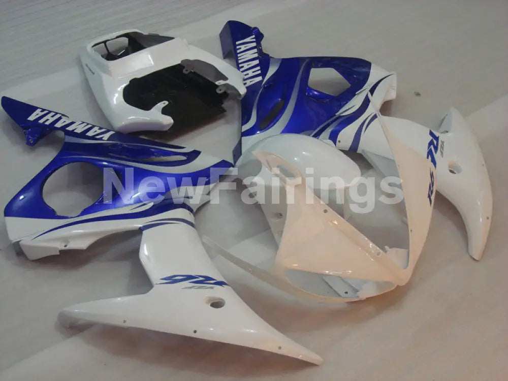 White and Blue Factory Style - YZF-R6 03-04 Fairing Kit