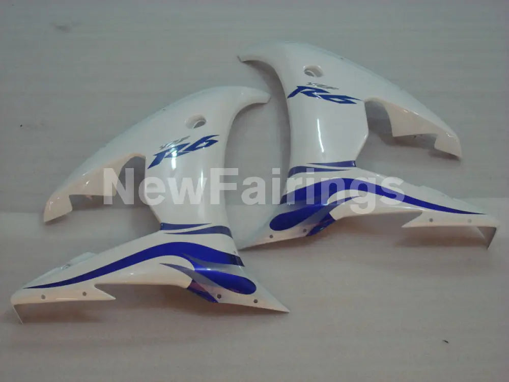 White and Blue Factory Style - YZF-R6 05 Fairing Kit