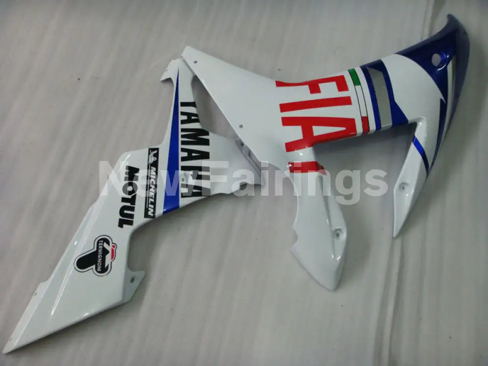 White and Blue FIAT - YZF-R1 02-03 Fairing Kit