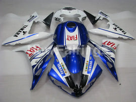 White and Blue FIAT - YZF-R1 04-06 Fairing Kit