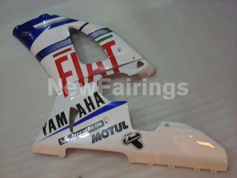 White and Blue FIAT - YZF-R1 98-99 Fairing Kit