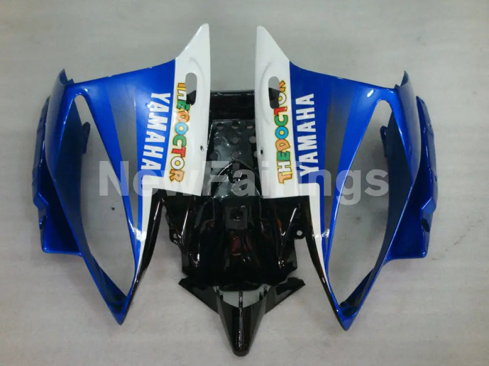 White and Blue FIAT - YZF-R6 06-07 Fairing Kit