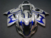 Cargar imagen en el visor de la galería, White and Blue Flame - GSX1300R Hayabusa 08-20 Fairing Kit