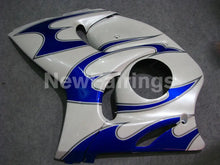 Cargar imagen en el visor de la galería, White and Blue Flame - GSX1300R Hayabusa 08-20 Fairing Kit