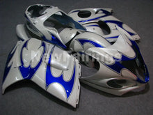 Cargar imagen en el visor de la galería, White and Blue Flame - GSX1300R Hayabusa 08-20 Fairing Kit