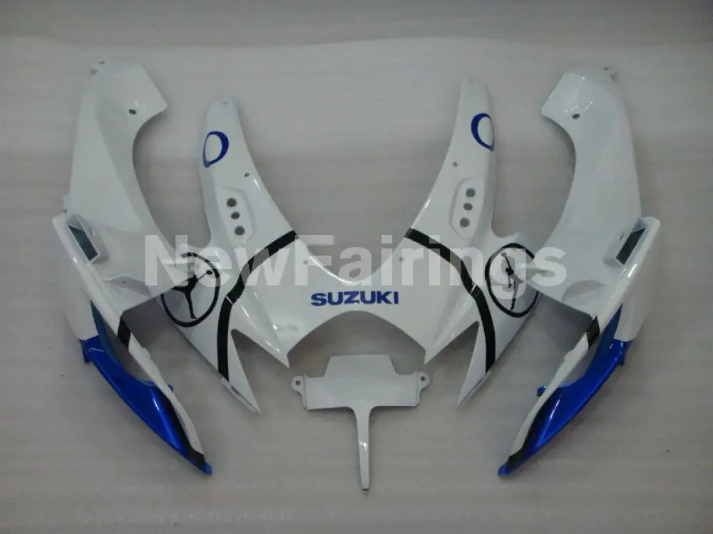 White and Blue Jordan - GSX-R600 06-07 Fairing Kit