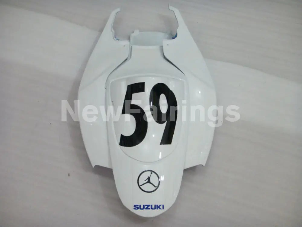 White and Blue Jordan - GSX-R600 06-07 Fairing Kit
