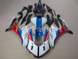 White and Blue Red Factory Style - YZF-R1 15-19 Fairing Kit