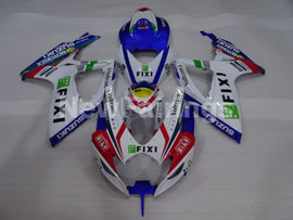 White and Blue Red MOTOREX - GSX-R600 06-07 Fairing Kit