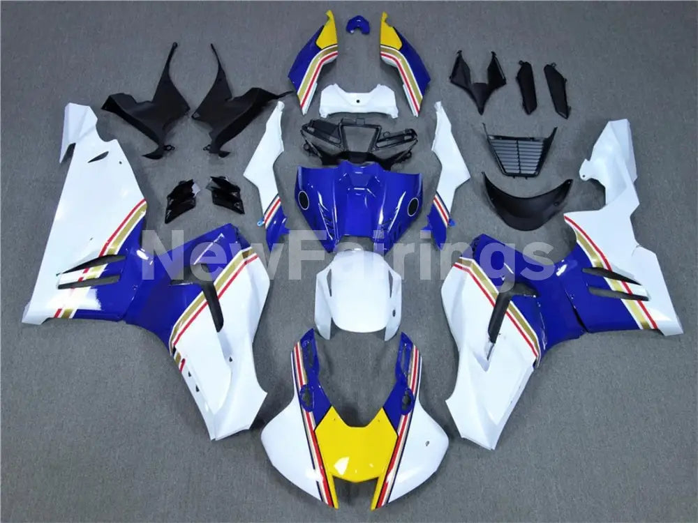 White and Blue Yellow Factory Style - CBR1000RR-R 20-24 Fairing Kit