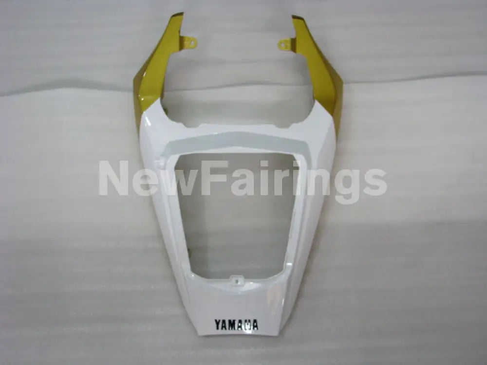 White and Gold Flame - YZF-R6 03-04 Fairing Kit
