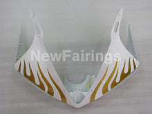 Cargar imagen en el visor de la galería, White and Gold Flame - YZF-R6 03-04 Fairing Kit