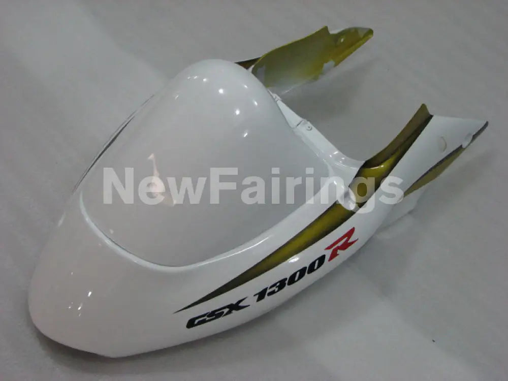 White and Golden Factory Style - GSX1300R Hayabusa 99-07 Fairing Kit